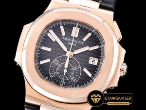 PP0210B -  5980 Nautilis Chrono 18K Wrapped RGLE Black BP A7750 - 01.jpg